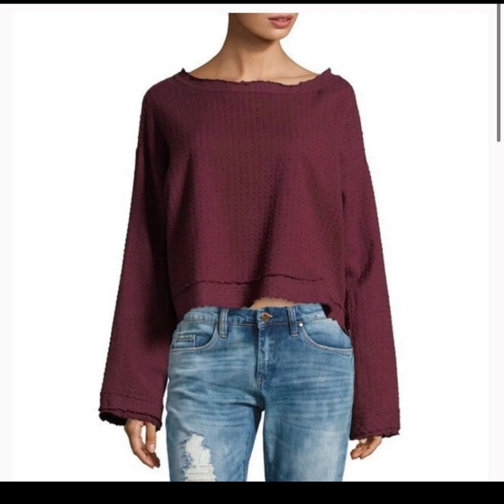 Free people open back top